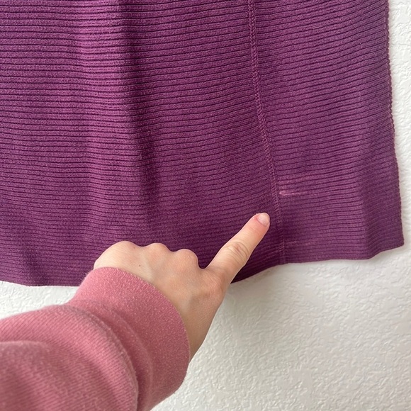 Athleta Dress Winter Cotton Wool Purple size Extra Small - Picture 5 of 11